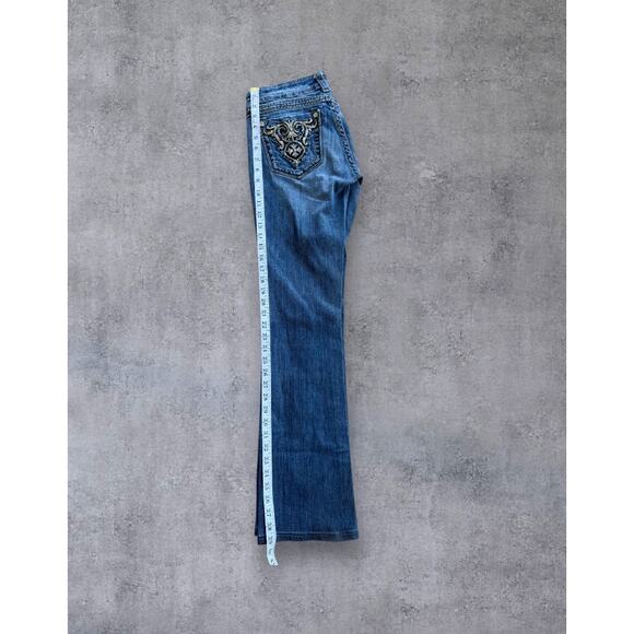 Vintage Miss Me Jeans Y2K Boot Cut Denim Embellished Pockets Women’s Size 29 - Picture 14 of 16